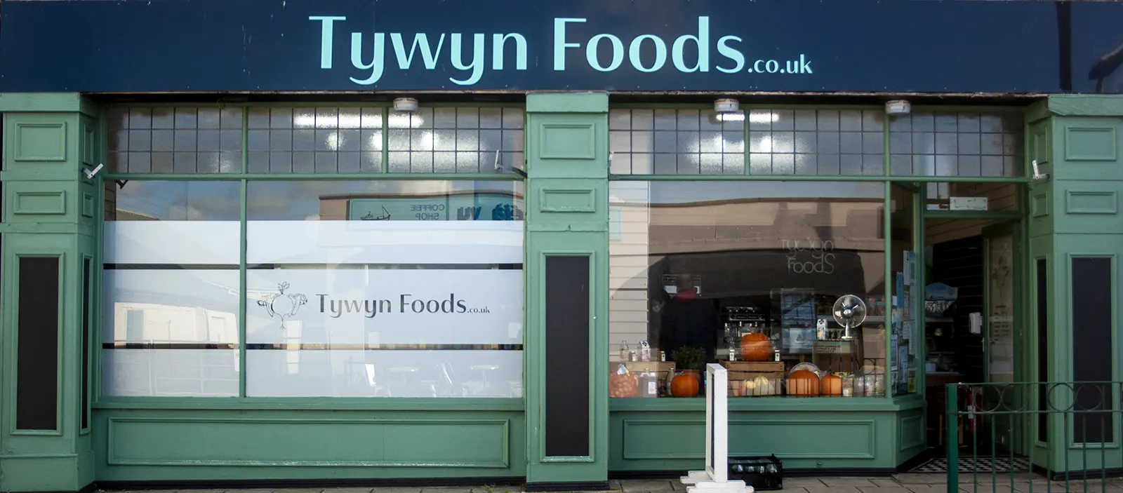 Shop signage supplied to Tywyn Foods, Tywyn